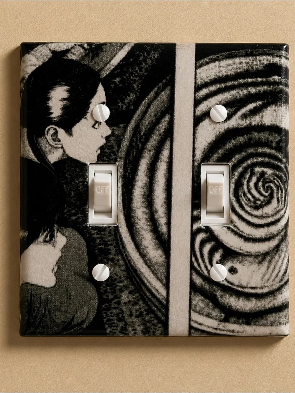 Custom Junji Ito's Light Switch Cover